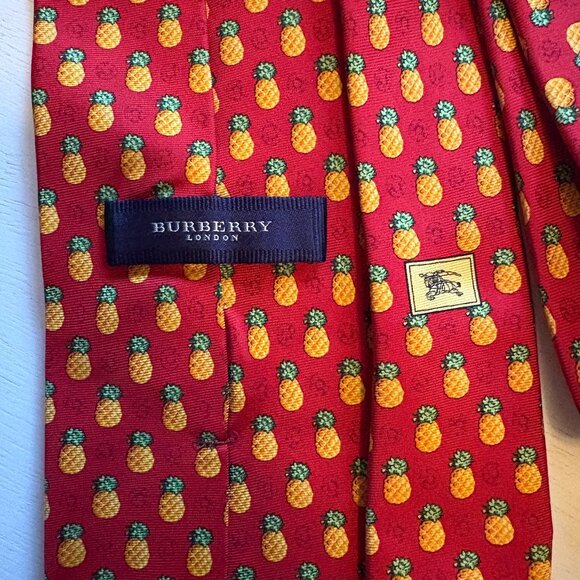 Burberry Pineapples Silk Tie - Picture 2 of 4